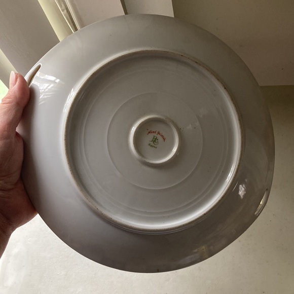 Antique Original RC Hand Painted Nippon Plate with Handles Gold W/Crest Design - Picture 12 of 15